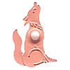 1/8" Metal Howling Coyote/Wolf EYELETS - Coral