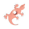 1/8" Metal Gecko/Lizard EYELETS - Coral