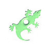 1/8" Metal Gecko/Lizard EYELETS - Green