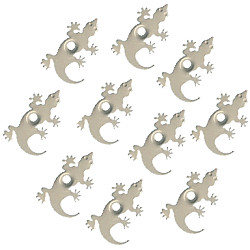 1/8" Metal Gecko/Lizard EYELETS - Grey