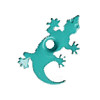 1/8" Metal Gecko/Lizard EYELETS - Turquoise