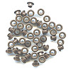 3/16" (5mm) Round Metal EYELETS - Dark Brown
