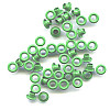 3/16" (5mm) Round Metal EYELETS - Green