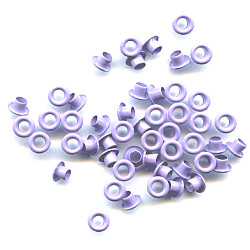 3/16" (5mm) Round Metal EYELETS - Lavender