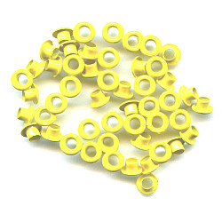 3/16" (5mm) Round Metal EYELETS - Light Yellow