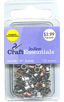 1/8" Round Metallic Matte EYELET Assortment