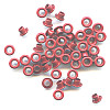 3/16" (5mm) Round Metal EYELETS - Red