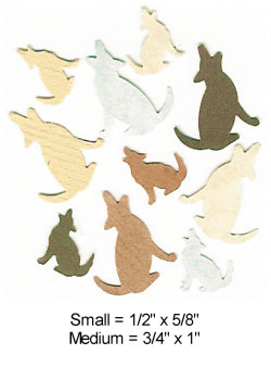 Assorted *Howling Coyote* Paper DIE CUT Blanks