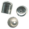 10x12mm Nickel Plated Brass END CAPS with Top Hole