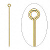 2" Gold Plated (20 gauge) EYE PINS