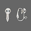 16mm Surgical Steel Lever-Back EAR CLIPS, 6mm Dome & Loop