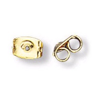 11mm Gold Plated Stainless Steel EARRING CLUTCH / EARNUTS / BACKINGS