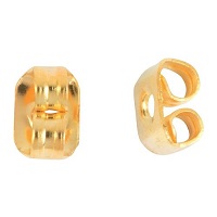 Goldtone Stainless Steel EARRING CLUTCH / EARNUTS / BACKINGS