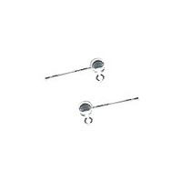 21 Gauge Sterling Silver, 4mm Ball & Bottom Loop EARRING POST Components