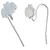 Silver Plated BAT "Slide-A-Charm" French EAR WIRES
