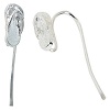 Silver Plated FLIP FLOP "Slide-A-Charm" French EAR WIRES