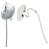 Silver Plated SCALLOP SHELL "Slide-A-Charm" French EAR WIRES