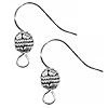 Tibetan Silver ORNATE BALL Shephard Hook EAR WIRES