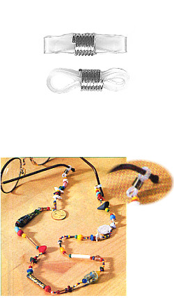5x20mm Nickel-Plated Coil, Clear EYEGLASS GRIP Components