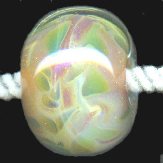 12x18mm *Exotic 1* Lampwork Boro/Focal RONDELLE Bead - Theresa Hess