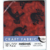 Makings®  18" x 22" *Kokopelli, Rust* 100% Cotton Printed CRAFT FABRIC