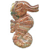 30x50mm Fancy Jasper SEAHORSE Pendant/Focal Bead