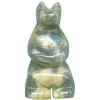 23x44mm Feldspar STANDING BEAR Pendant/Focal Bead