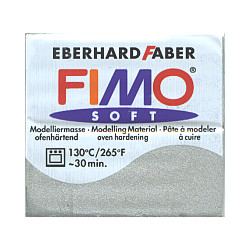 2 oz. FIMO® SOFT Silver (8020-81) POLYMER CLAY