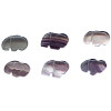 8x12mm Fluorite Mini Zuni Style BUFFALO Fetish Beads