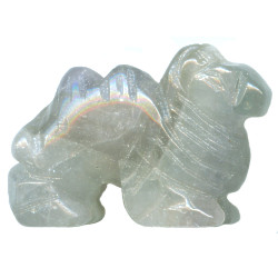 20x24mm 3-D Fluorite CAMEL Animal Fetish Bead