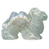 20x24mm 3-D Fluorite CAMEL Animal Fetish Bead