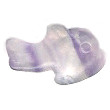 10x18mm 3-D Fluorite FISH Animal Fetish Bead