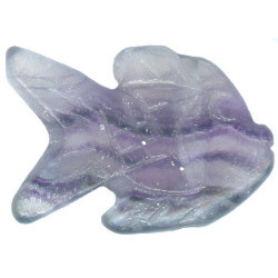 10x18mm Fluorite FISH Animal Fetish Bead