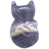 25x41mm Fluorite FOX Animal Fetish Pendant/Focal Bead