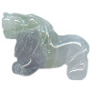 16x22mm Fluorite 3-D LION Animal Fetish Bead