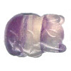 12x16mm Fluorite 3-D BOAR/PIG Animal Fetish Bead