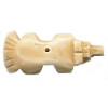 12x28mm Antiqued Bone BADGER Animal Fetish Bead