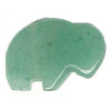 13x18mm Green Aventurine Zuni Style BUFFALO Animal Fetish Bead