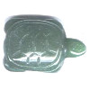 3/4" x 1-1/4" Green Agate TURTLE Animal Fetish Pendant/Focal Bead