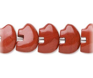 10x14mm Red Jasper ZUNI BEAR Animal Fetish Beads