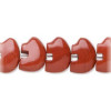 10x14mm Red Jasper ZUNI BEAR Animal Fetish Beads