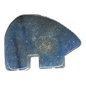 13x18mm Lapis Lazuli ZUNI BEAR Animal Fetish Bead