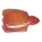 15x20mm Red Agate TURTLE Animal Fetish Bead