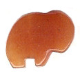 13x18mm Red Aventurine Zuni Style BUFFALO Animal Fetish Bead