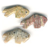 12x22mm Brown/Tan Serpentine BUFFALO Animal Fetish Bead