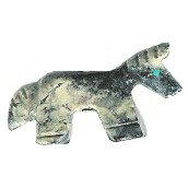 10x26mm Soapstone HORSE Animal Fetish Bead