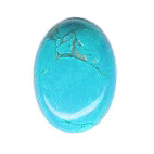 13x18mm Turquoise Dyed Howlite Oval CABOCHON