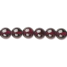 6mm Dark Red Garnet ROUND Beads
