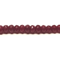 4x6mm Faceted Garnet RONDELLE Beads