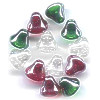 8mm Pressed Glass CHRISTMAS BELLS Bead Mix